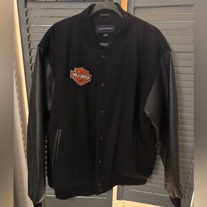 Harley-Davidson Black Varsity Jacket